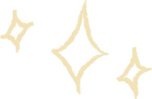 Hand-Drawn Sparkling Stars vector