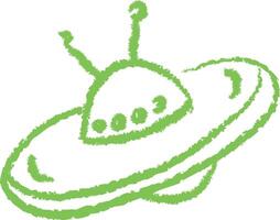 Sketchy UFO with Antennas vector