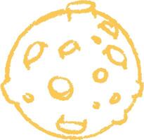 Rough Sketch of a Moon vector