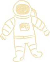 Hand-Drawn Astronaut Sketch vector