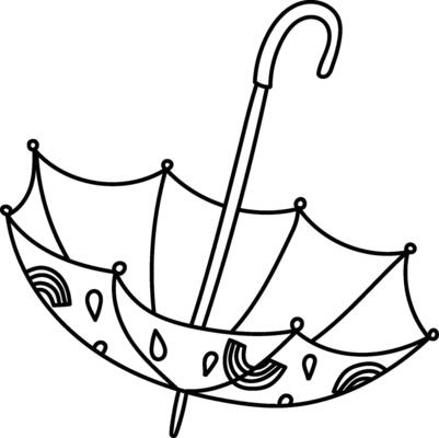 Doodle Umbrella with Patterns