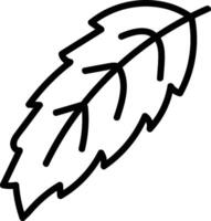 Outline of a Leaf Design vector