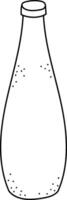 Outline of a Soda Bottle vector