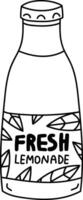 Lemonade Bottle Sketch vector