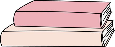 Stack of Two Books vector