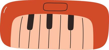 Cartoon Keyboard with Bold Lines vector