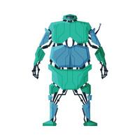 Robot Android Future Robotic Technology, Cybernetic Artificial Intelligence Machine Illustration on White Background vector