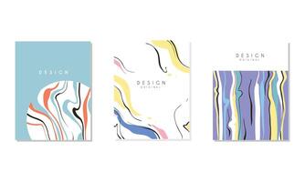 Abstract Card Original Design Set, Brochure, Flyer, Invitation Template, Business Identity Style Illustration vector