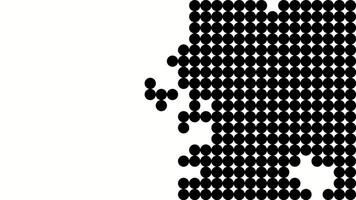 Large Halftone Dots Transition Left to Right video