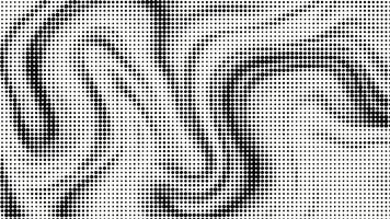 Wavy Abstract Pattern in Dot Halftone video