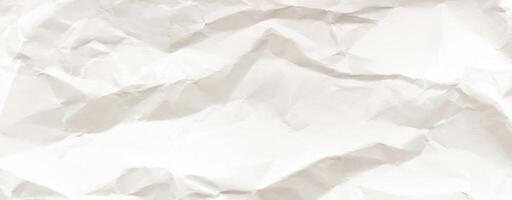 Crumpled white paper texture with soft lighting and natural folds, perfect for design or vintage backdrops photo