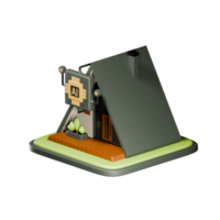 Smart home automation with artificial intelligence 3d icon. Modern Real Estate. 3d rendering of a smart home for renting, selling or buying a home. png