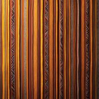 A colorful striped curtain with a black and white stripe photo