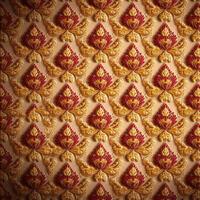 An ornate pattern on a wall photo