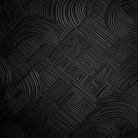 Black background with a pattern of black lines photo