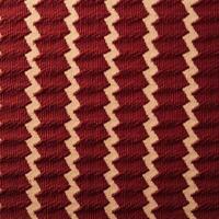 A close up of a red and white striped fabric photo