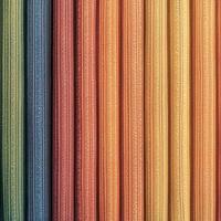 A row of colored pencils in a row photo