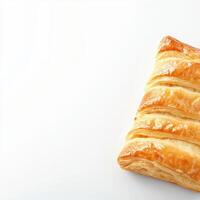 A pastry on a white surface photo