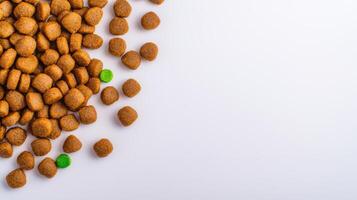 A white background with a green seed in the middle photo
