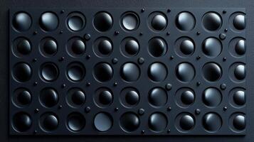 A black wall with many holes in it photo