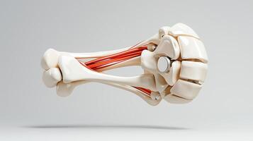 The muscles of the neck are highlighted in this image photo