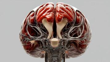 A close up of a human brain photo