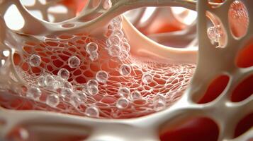A close up of a human body with a lot of blood photo