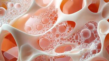 A close up of a bubble of water photo