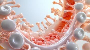 A close up of the inside of a human body photo