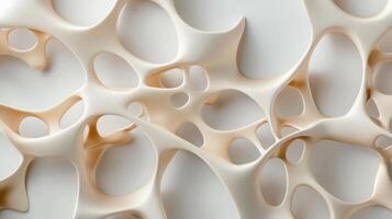 A close up of a white wall with many holes photo