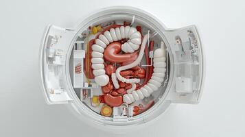 An image of a human body with organs inside photo