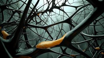 A tree with many branches and leaves photo
