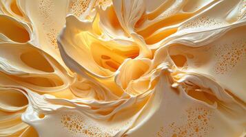 A close up of a flower with swirls photo