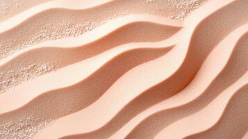 A close up of a wavy pattern of sand photo