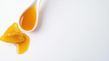 Orange juice on white background photo