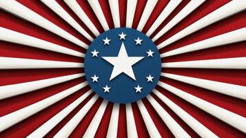 A patriotic american flag background with stars photo