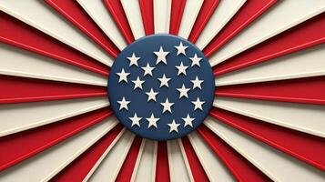 A star and stripes flag with a star in the center photo