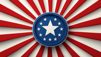 A patriotic american flag background with a star on it photo