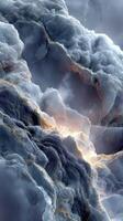 Stunning abstract representation of celestial formation showcasing textures and luminous effects photo