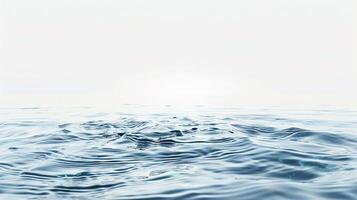 The image is of a calm ocean with a white background photo