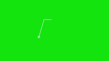 Tech Arrow Pointer Animation with Green Screen Background video