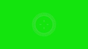 Target Lock On Green Screen Animation HUD Interface Effect Download video
