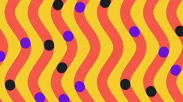 Wavy Retro Circle Background Visual video