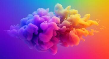 Colorful ink on a colorful background photo