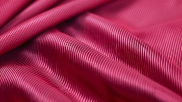 A close up of a red fabric photo