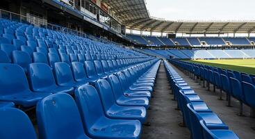 A stadium with empty seats photo