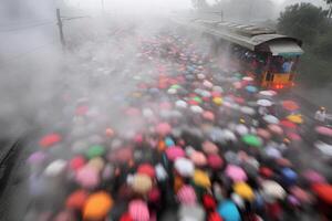 A crowd of people photo