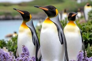 King penguin, king penguin, king penguin, king penguin, king penguin photo