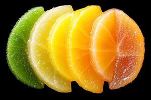 A group of sliced oranges photo