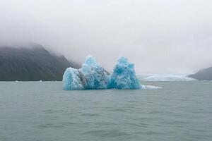 Icebergs in the arctic ocean photo